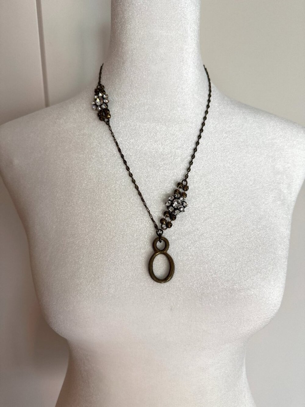 Lulu Frost Plaza Hotel #8 Rhinestone Necklace